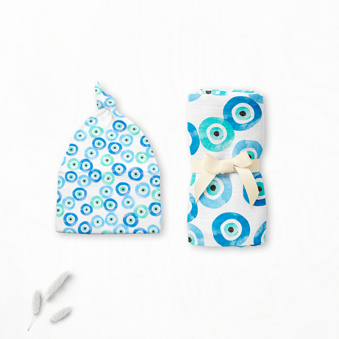 Bundle: Good Vibes Swaddle + Cap Bundle