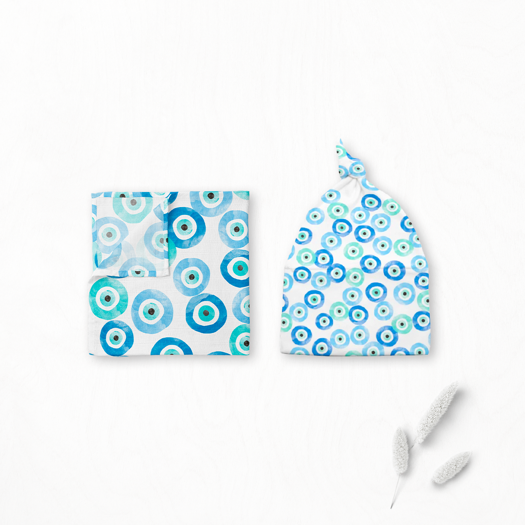 Bundle: Good Vibes Swaddle + Cap Bundle