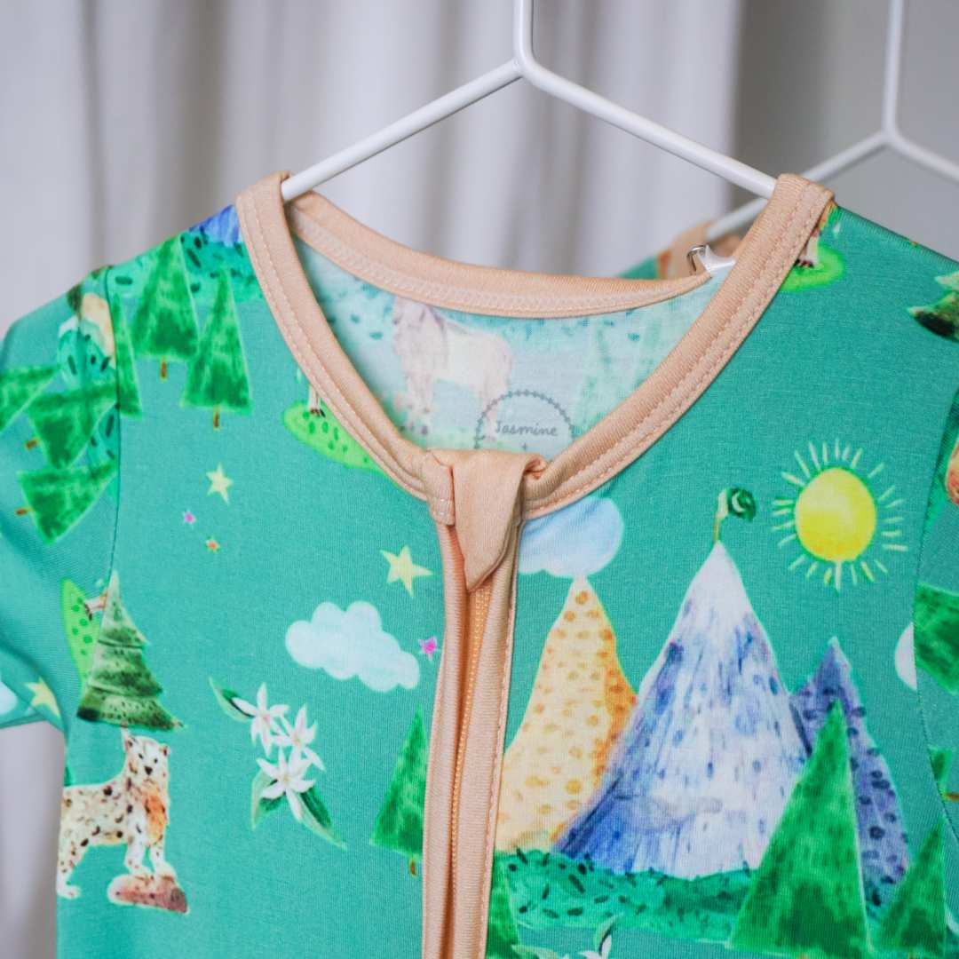 Majestic Mountains -  Footed Romper