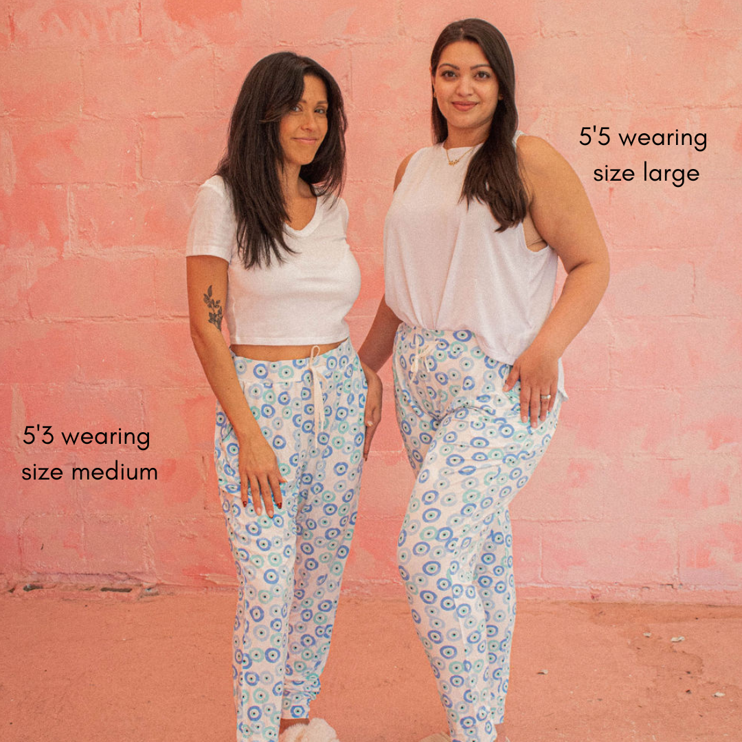 Ladies Bamboo Joggers - Evil Eye (FINAL SALE)