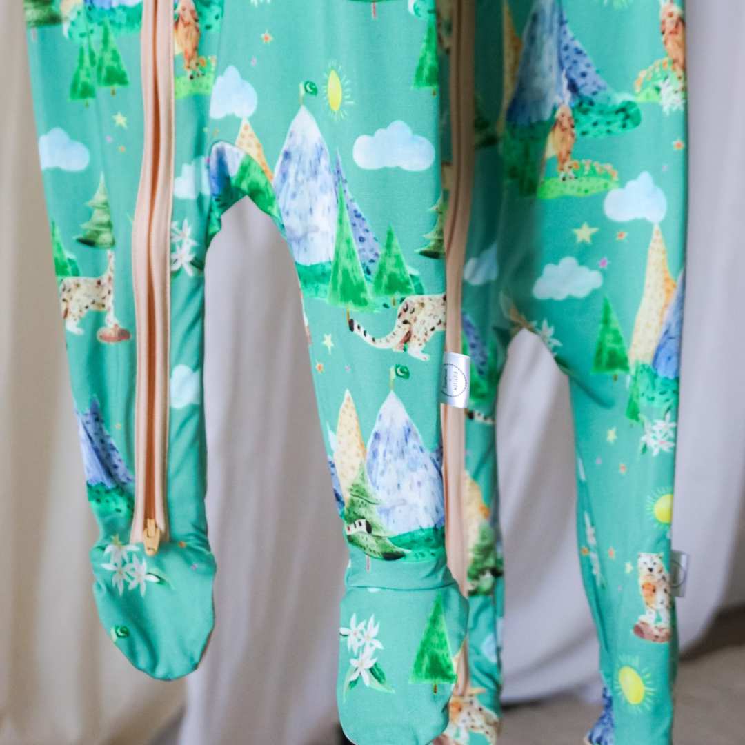 Majestic Mountains -  Footed Romper