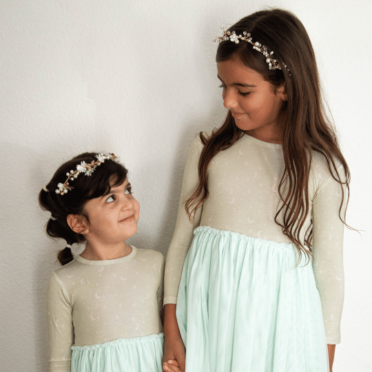 Calming Crescents Tulle Dress