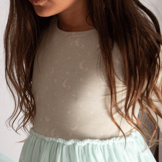Calming Crescents Tulle Dress