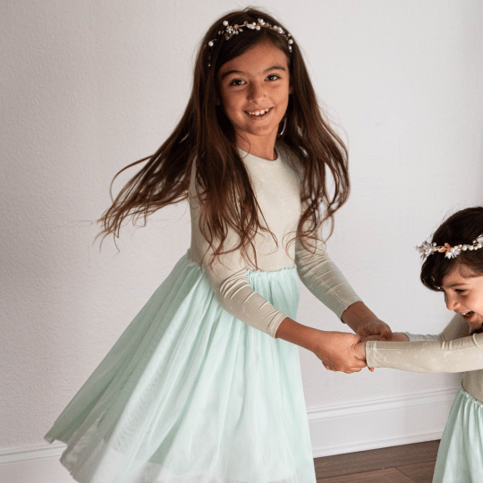 Calming Crescents Tulle Dress