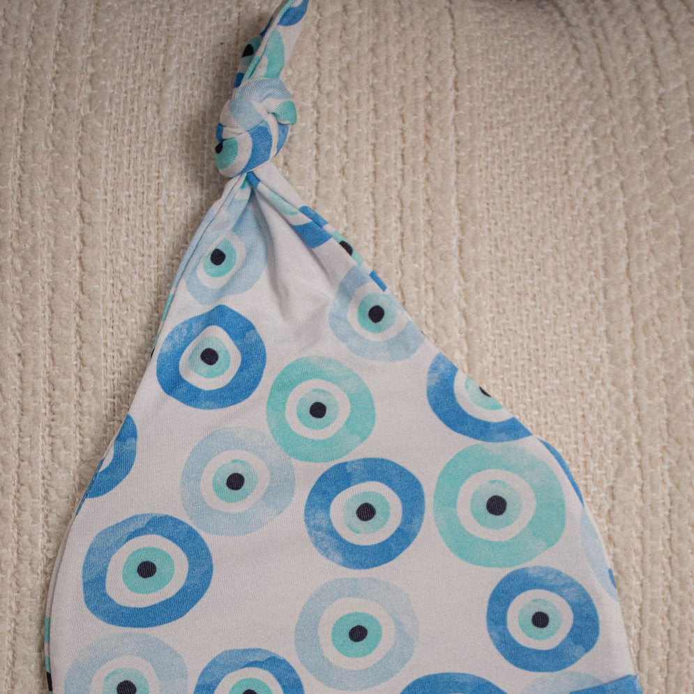 Evil Eye Knotted Cap