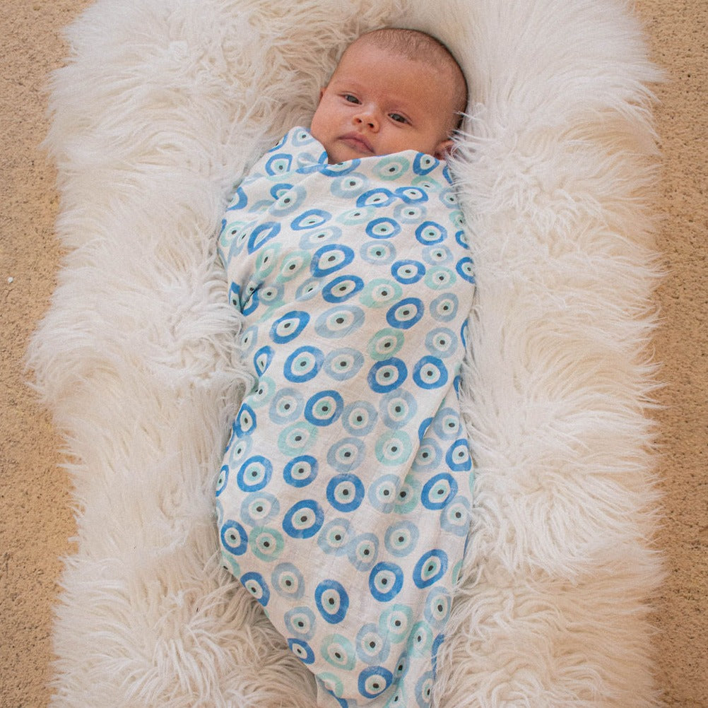 Bundle: Good Vibes Swaddle + Cap Bundle