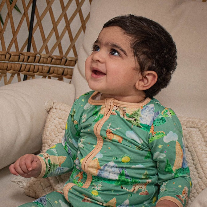 Majestic Mountains -  Footed Romper