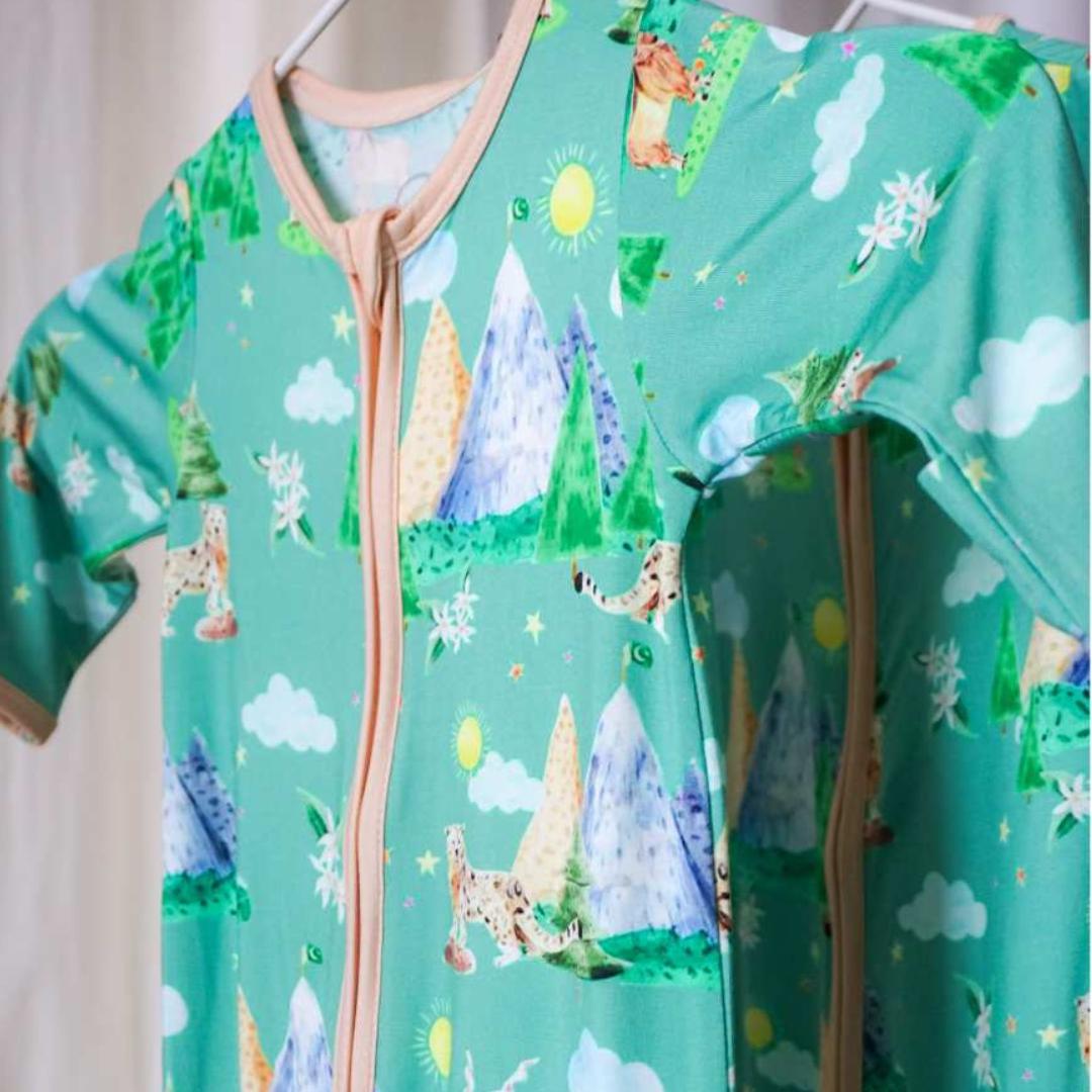 Majestic Mountains -  Footed Romper