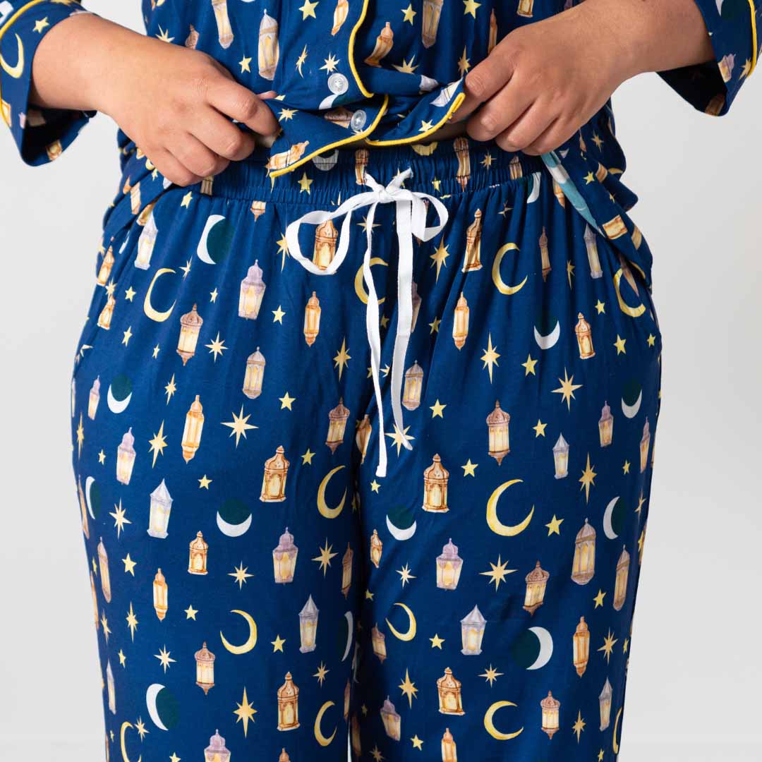 Mens Pajama Pants - Noor (Navy/Dusk)