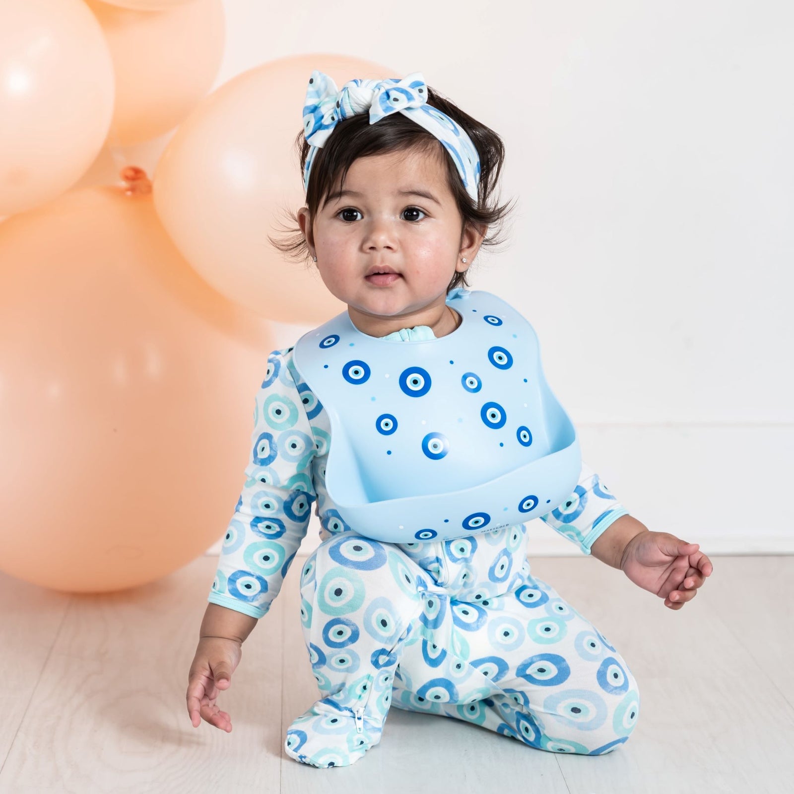Evil Eye Silicone Bib (FINAL SALE)