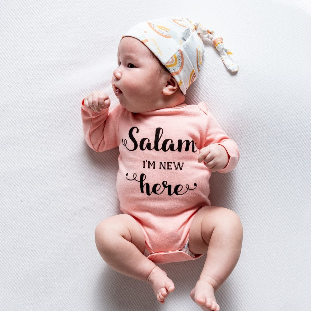 Salam I'm New Here Organic Cotton Bodysuit