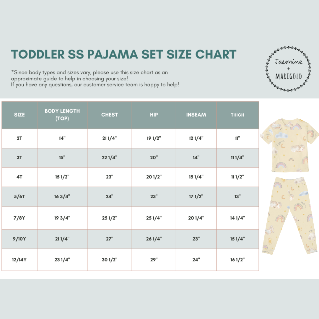 Eid Dreams Short-Sleeved Toddler PJs (FINAL SALE)
