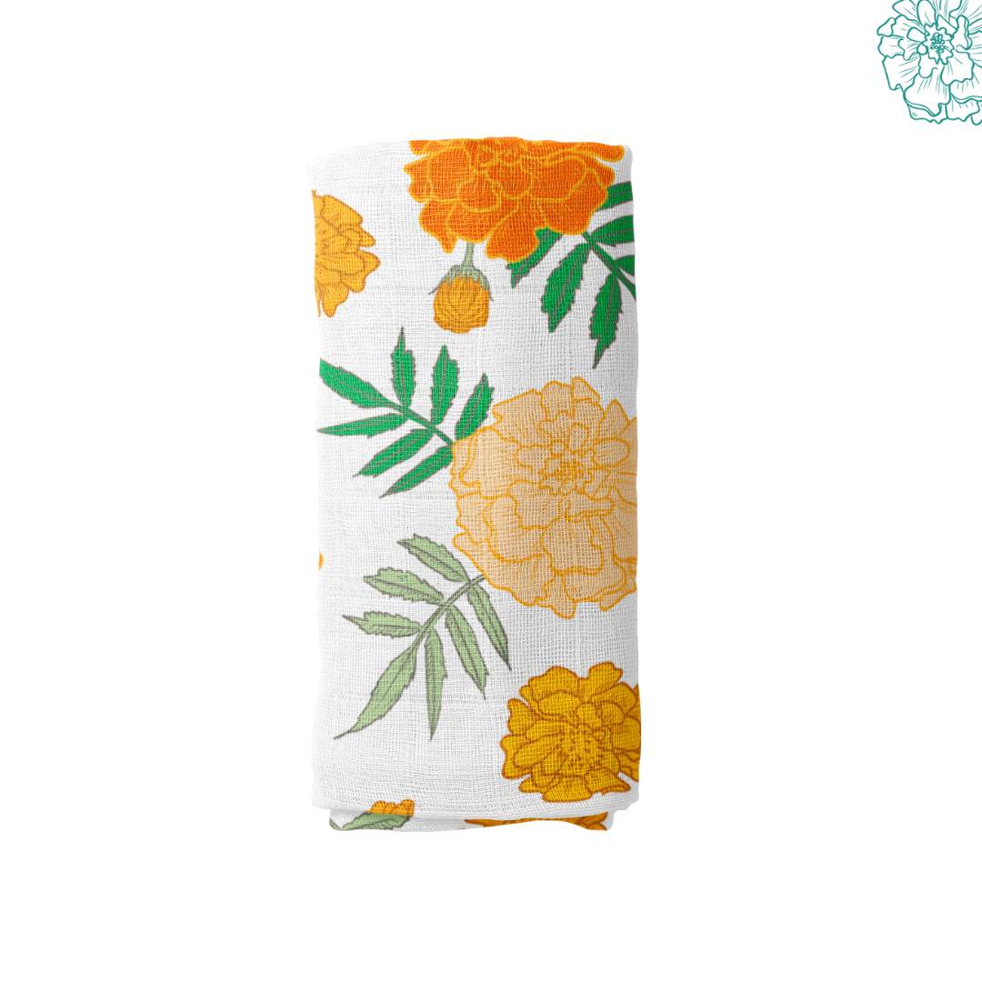 Marigold Muslin Swaddle