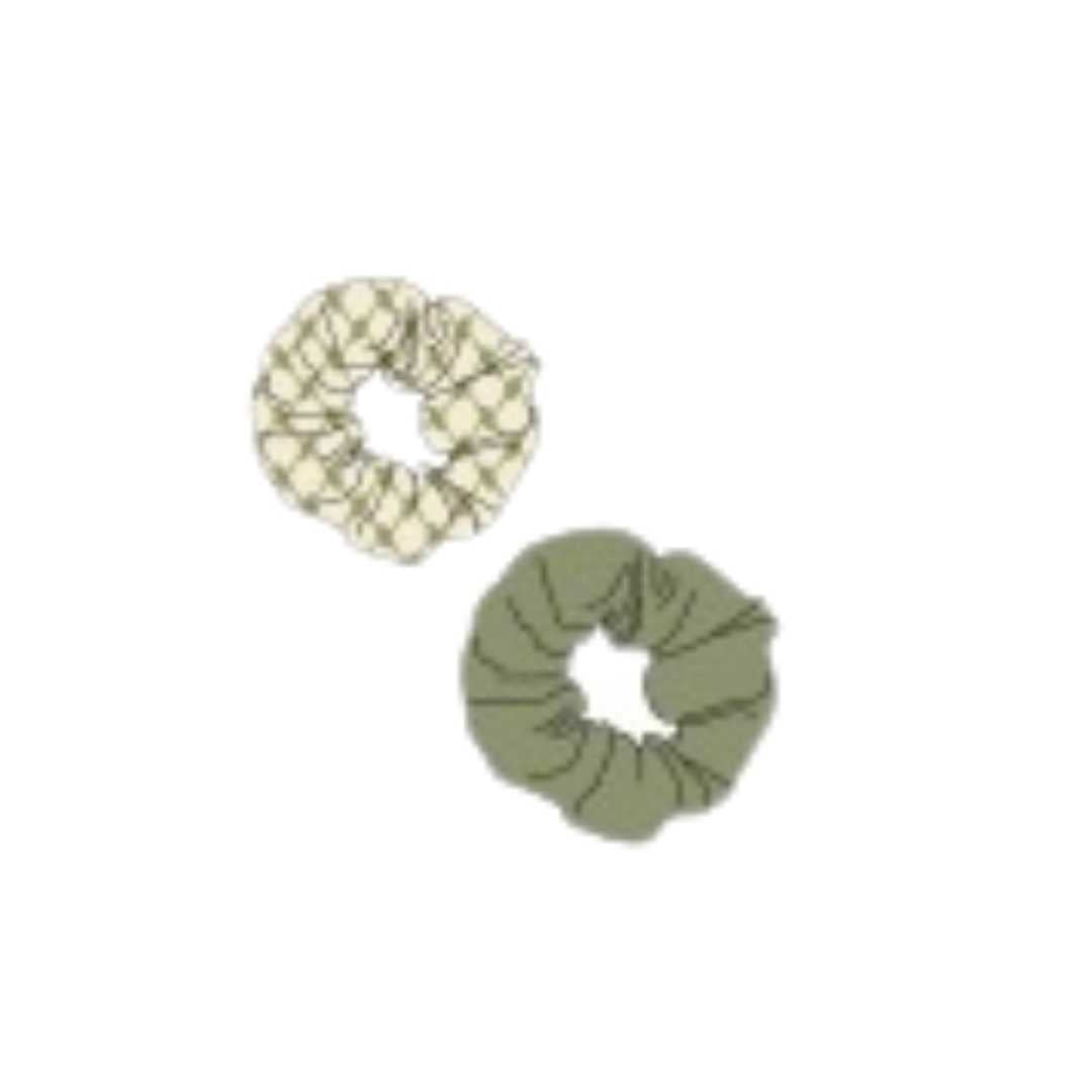 Solidarity 2pc Bamboo Scrunchie Set