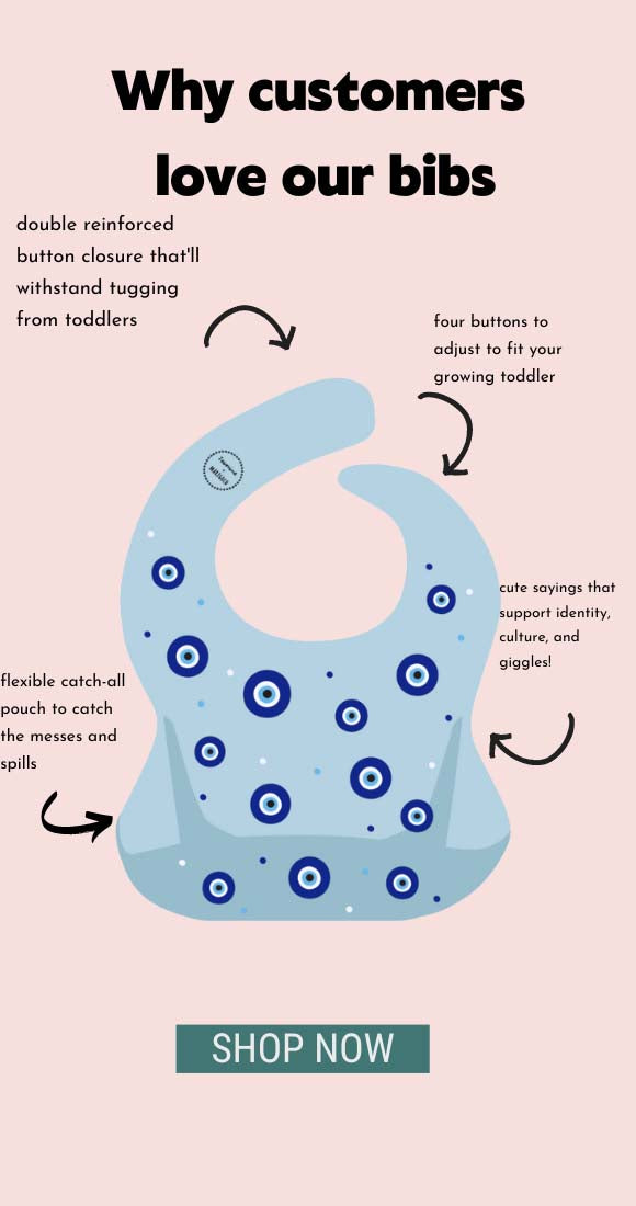 Evil Eye Silicone Bib (FINAL SALE)
