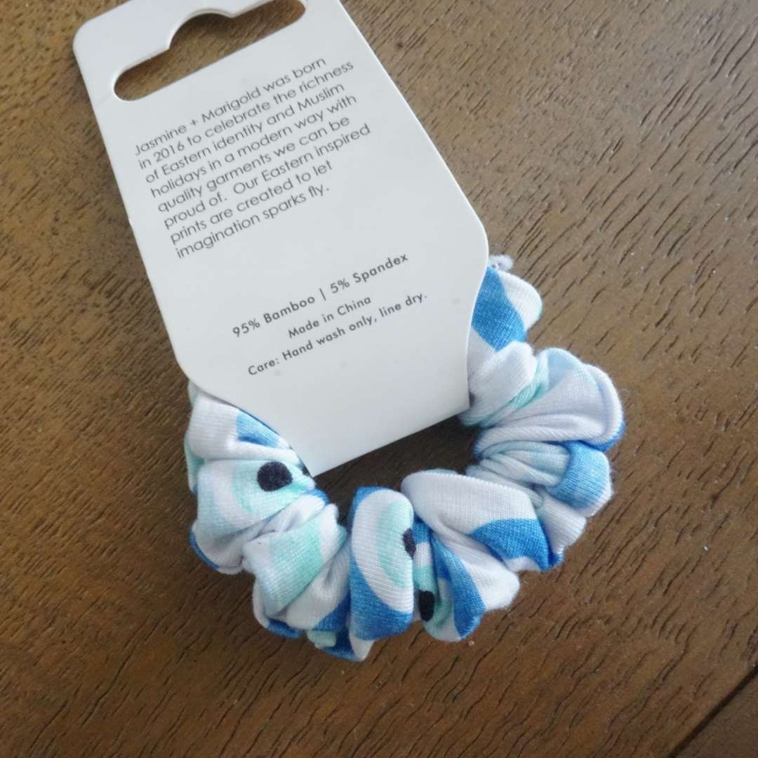 Bamboo Scrunchie - Evil Eye