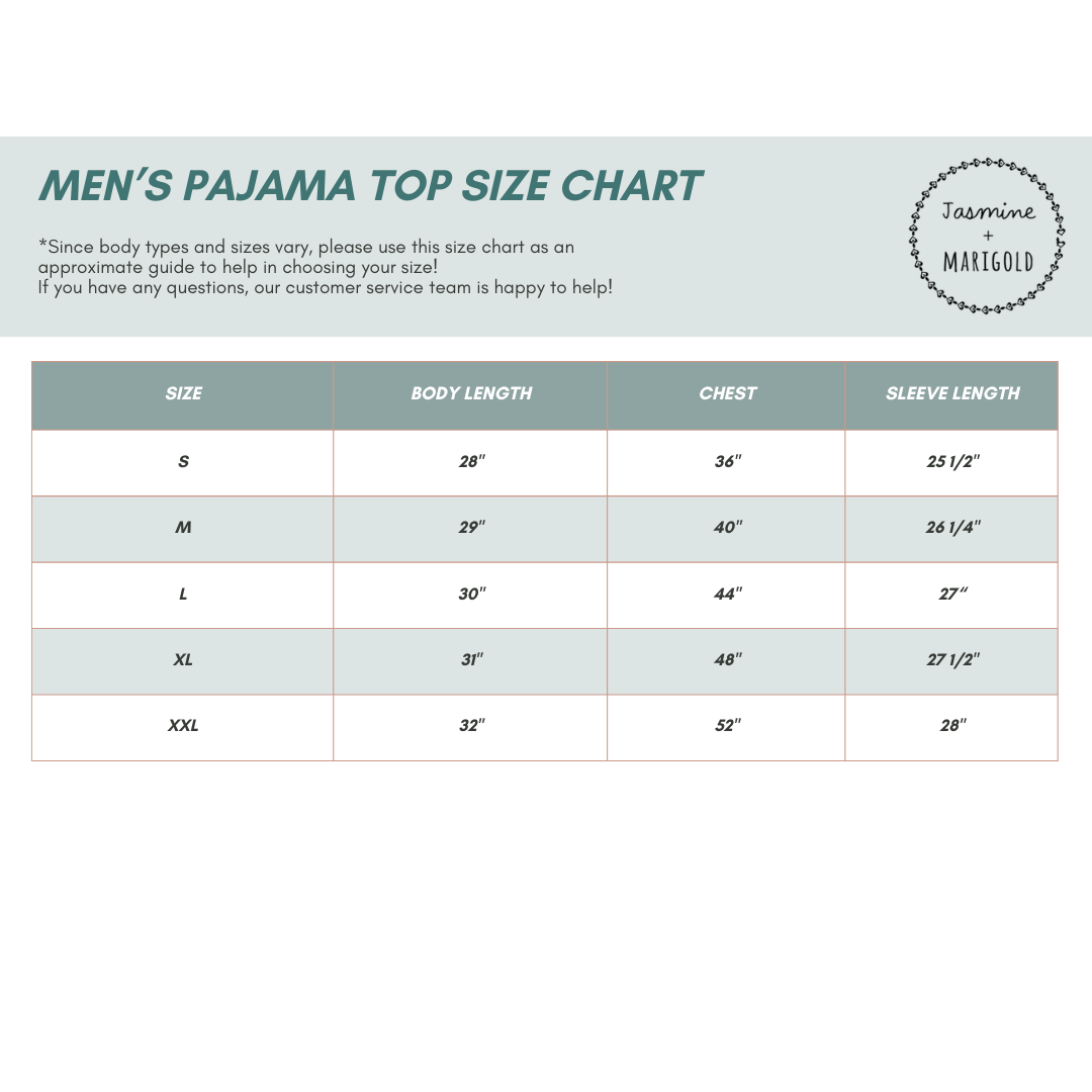 mens pajama tops for sale
