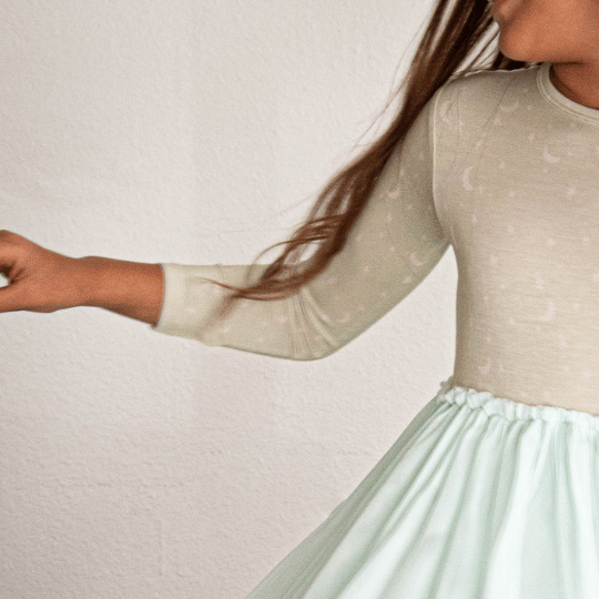 Calming Crescents Tulle Dress