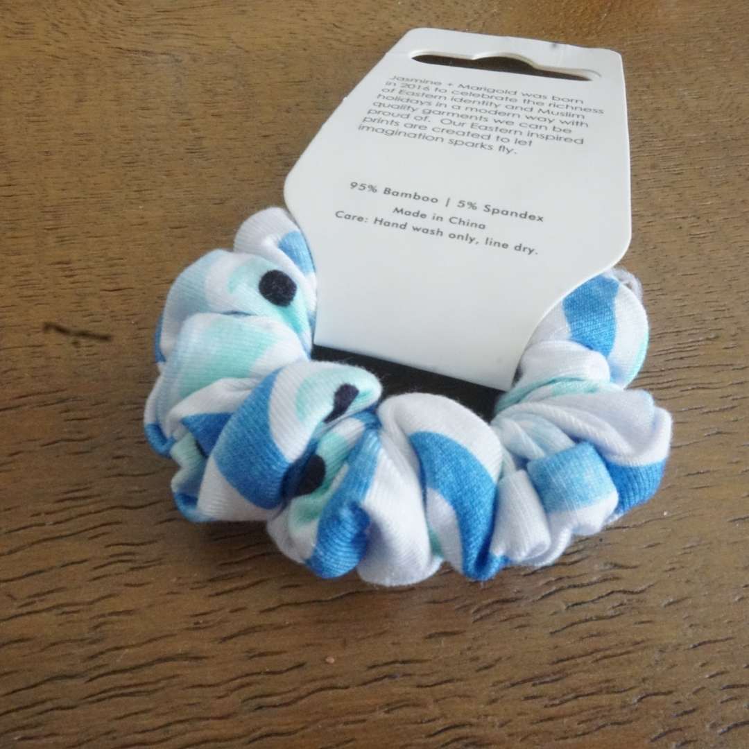 Bamboo Scrunchie - Evil Eye