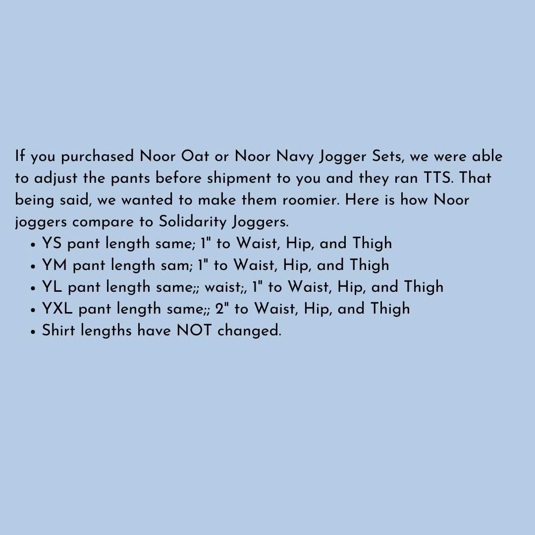 Solidarity Youth Jogger Set