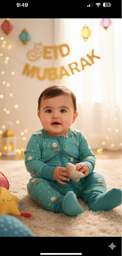 Eid Mu-Baa-Rak Convertible Zipper Sleeper
