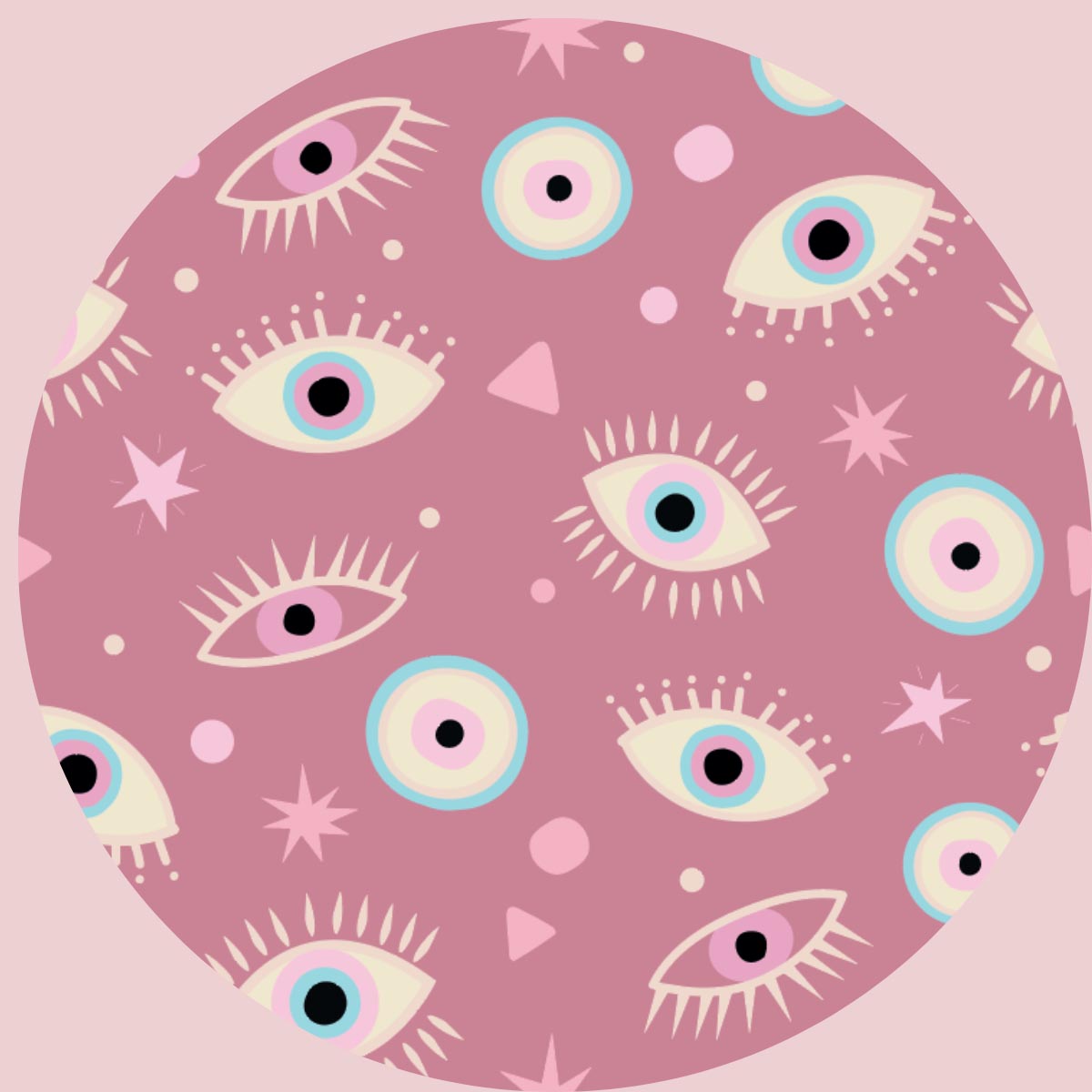 Mauve Evil Eye Protection Toddler PJs