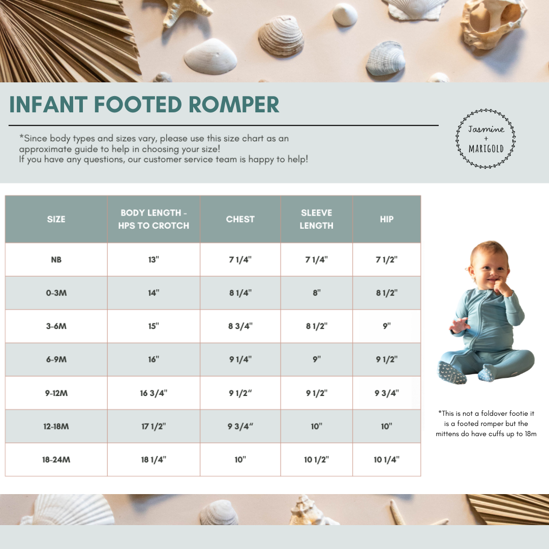 Pacific Solid Footed Romper (FINAL SALE)