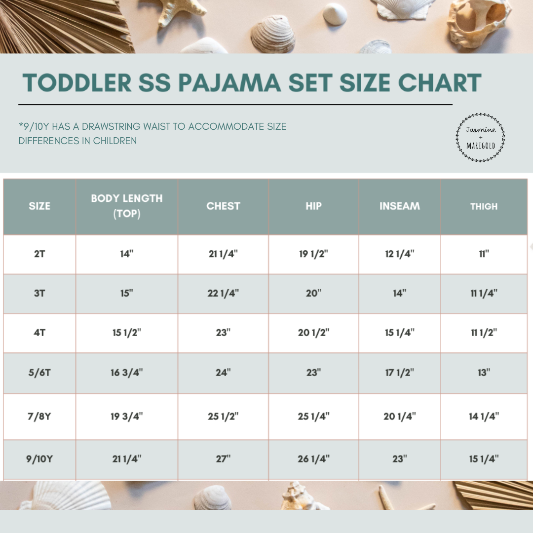 Pacific Short Sleeved Toddler PJs (FINAL SALE)