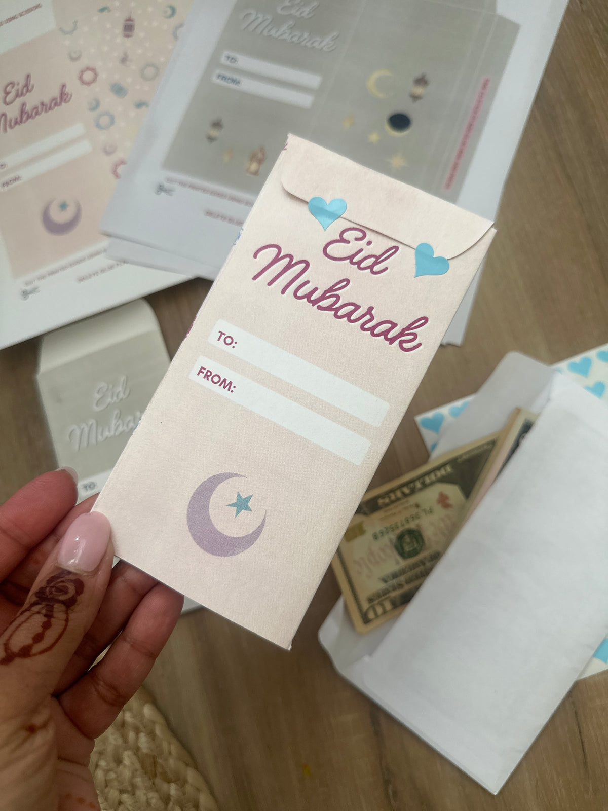 DIY Ready to Cut Eid Money Envelopes (Digital download)