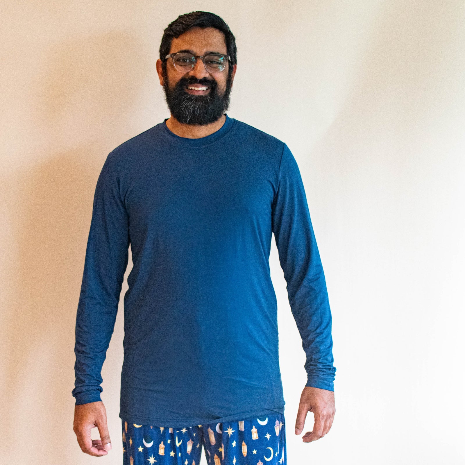 Mens Pajama Top - Noor (Navy/Dusk)