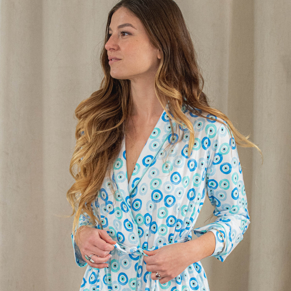 Evil Eye Kimono Robe