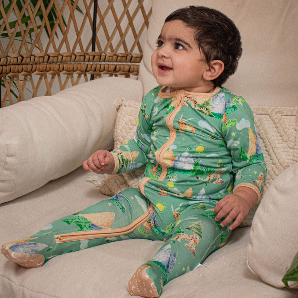 Majestic Mountains -  Footed Romper
