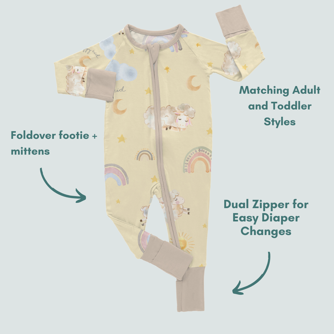 Eid Dreams Foldover Footie (FINAL SALE)