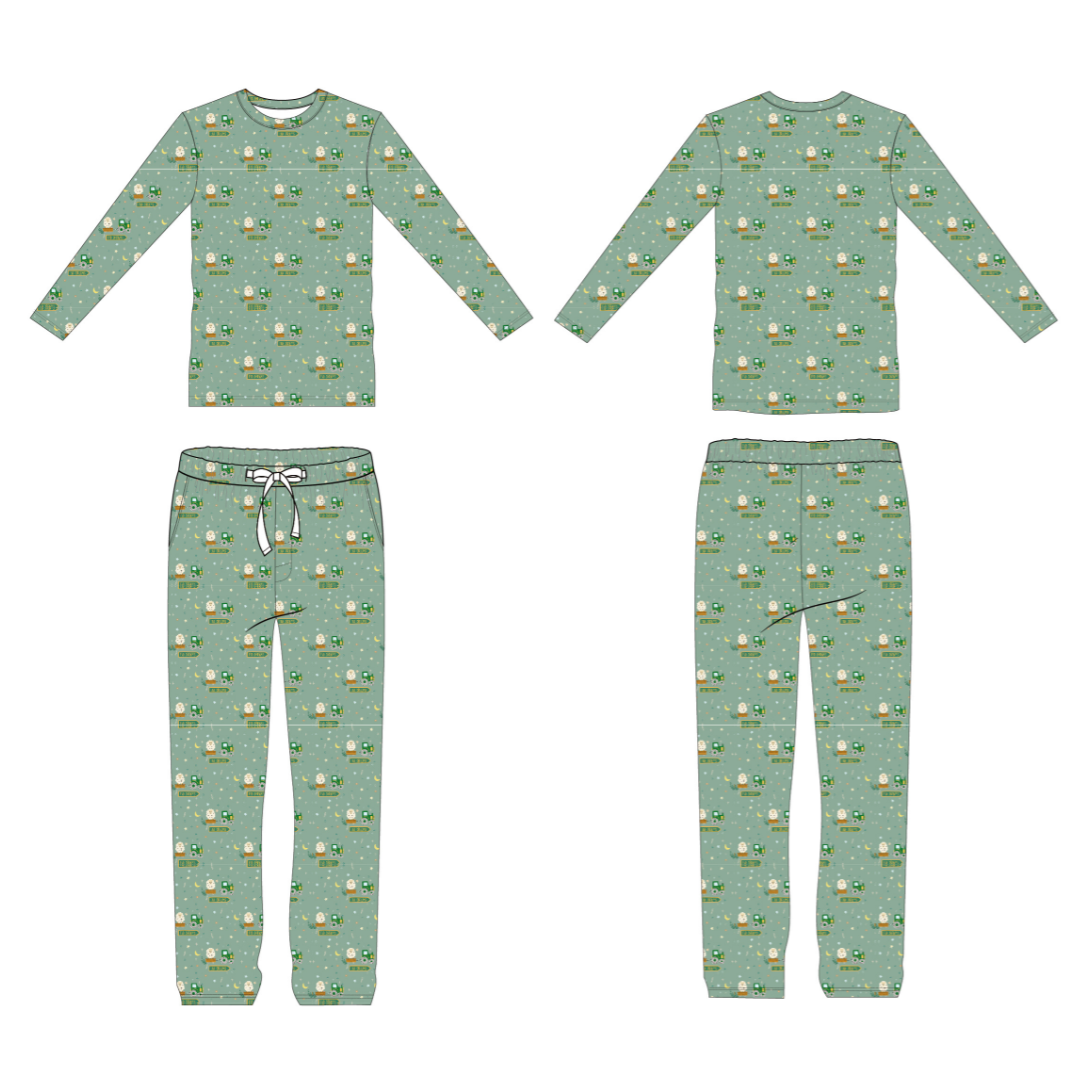 Eid Mu-Baa-Rak Adult Unisex 2pc PJ Set