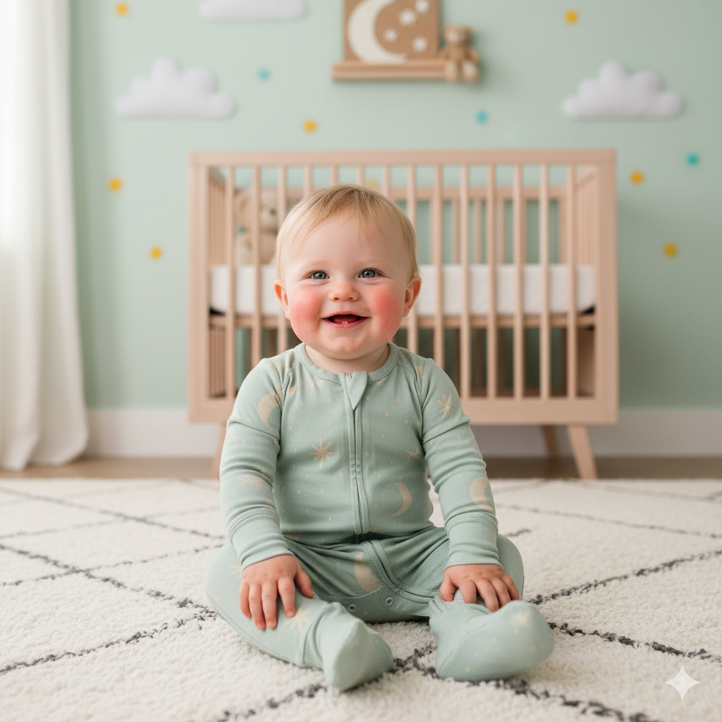 Calming Crescents Convertible Zipper Sleeper