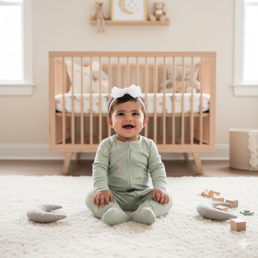 Calming Crescents Convertible Zipper Sleeper