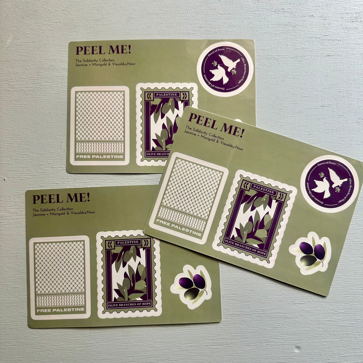 Solidarity Sticker Pack (3 sheets per pack)