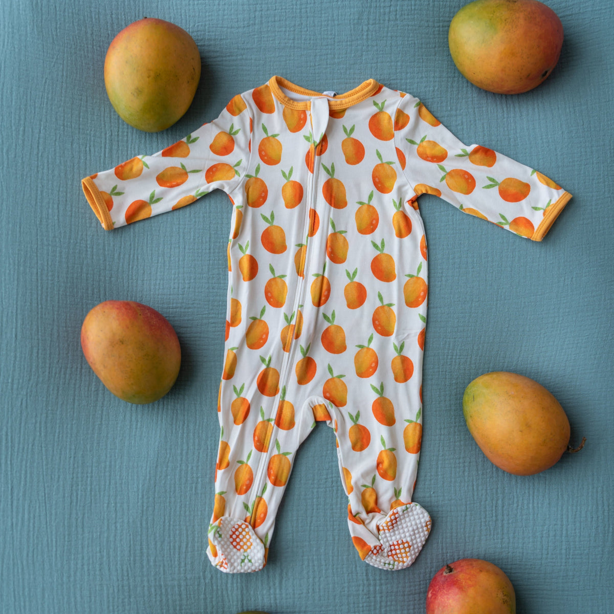 Mango (Aam into you!) Infant Romper (FINAL SALE)