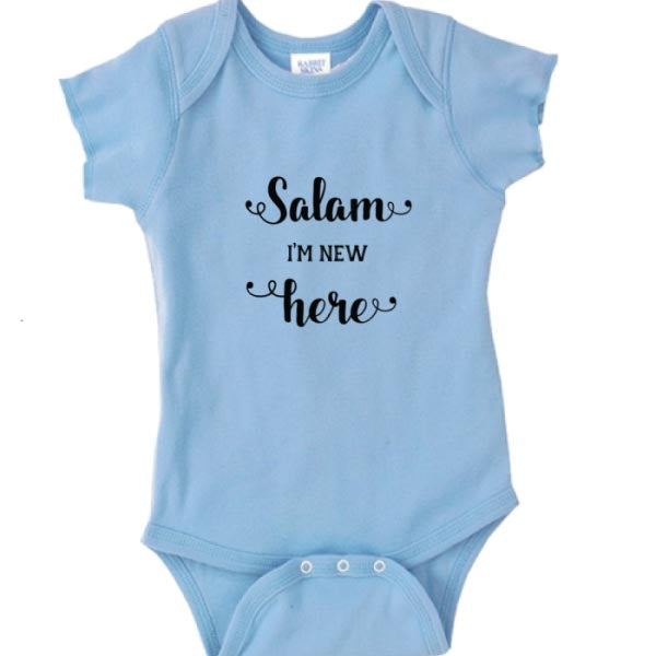 Salam I&#39;m New Here Organic Cotton Bodysuit