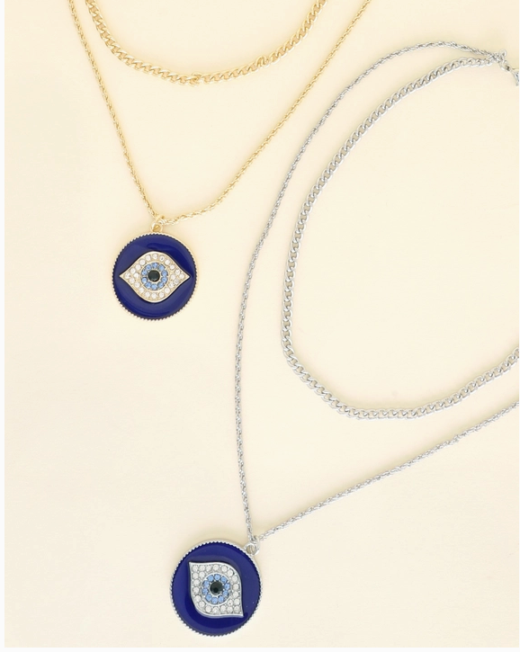 Evil Eye Chain Pendant Necklace