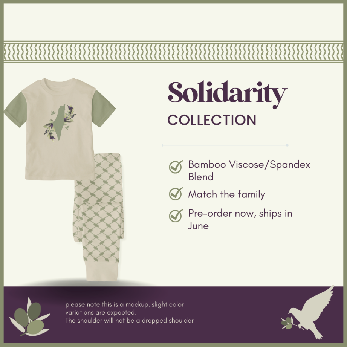 Solidarity Toddler PJs - Short Sleeve