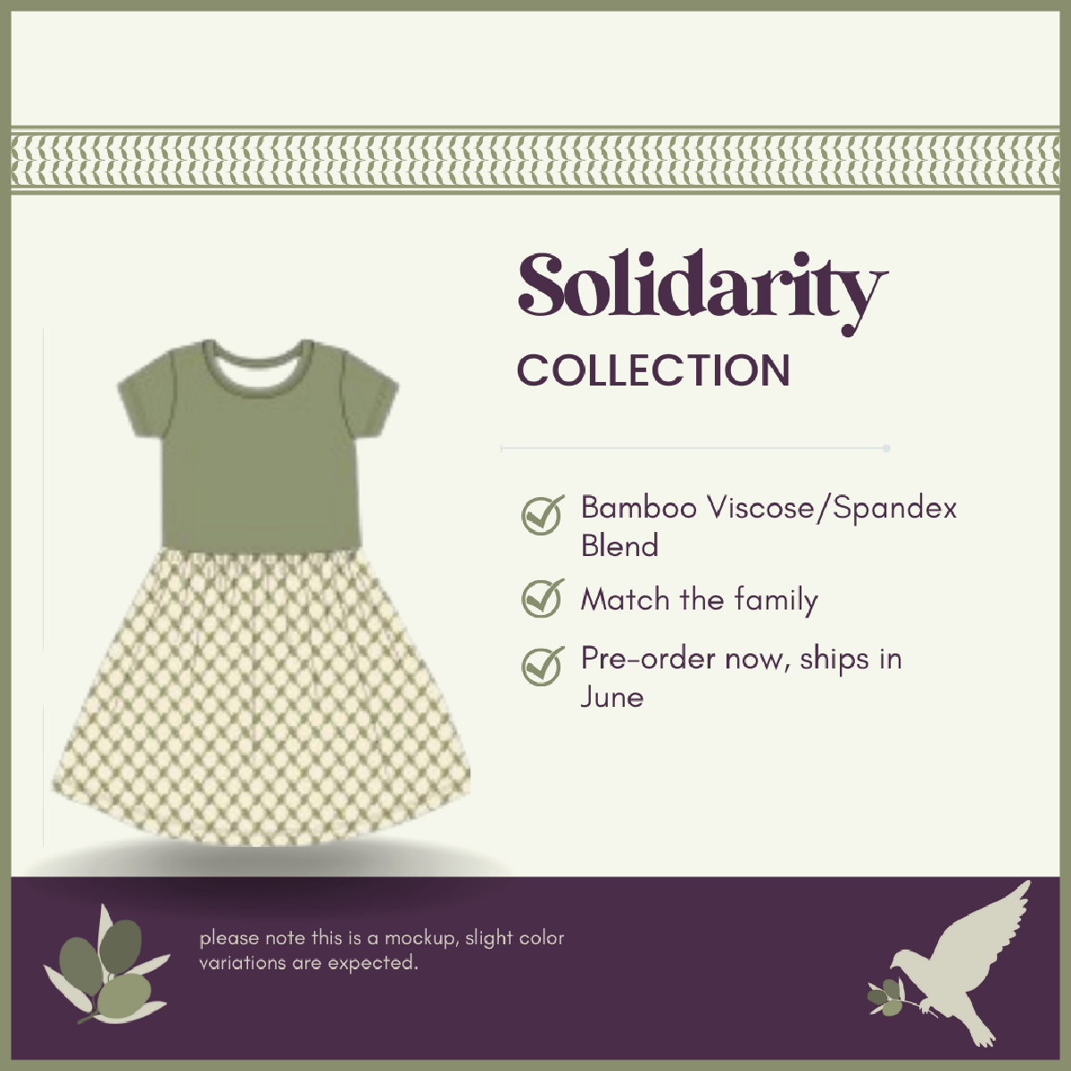 Solidarity Short Sleeved Dress