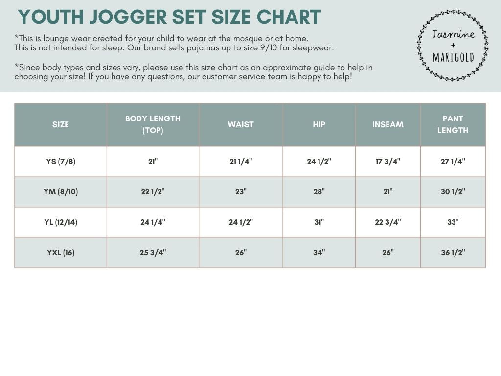 Eid Youth Jogger Set (FINAL SALE)