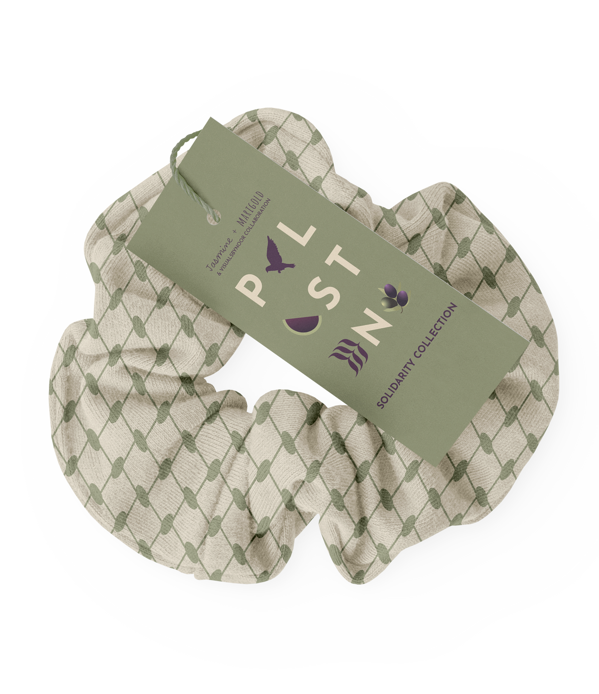 Solidarity 2pc Bamboo Scrunchie Set