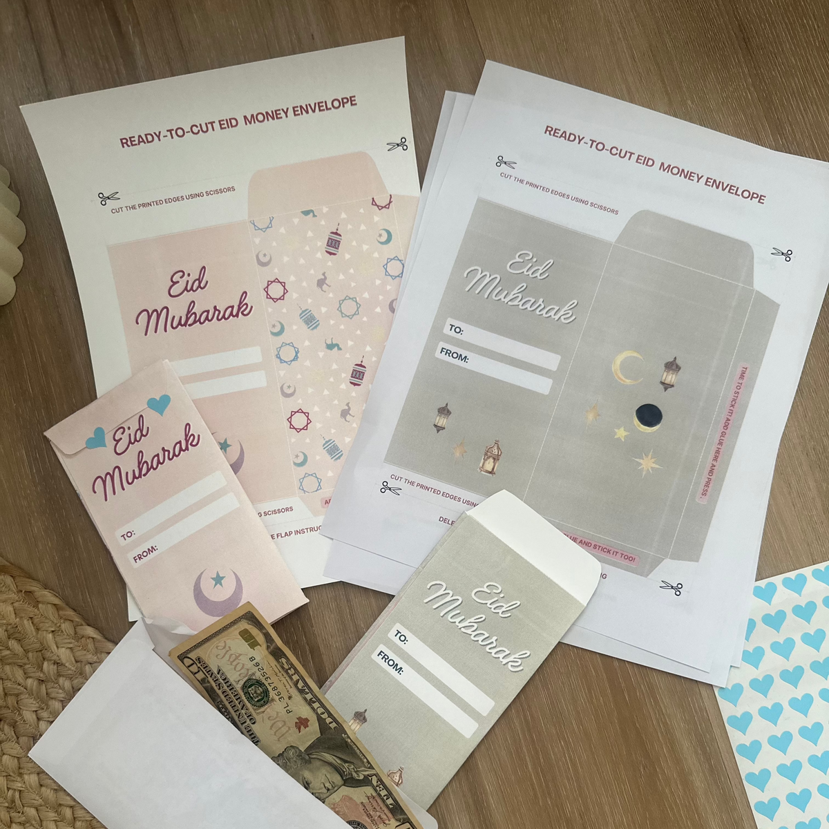 ready to use eid money enveloeps