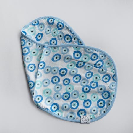 Evil Eye Burp Cloth - Muslin (FINAL SALE)