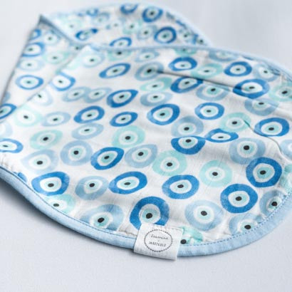 Evil Eye Burp Cloth - Muslin (FINAL SALE)