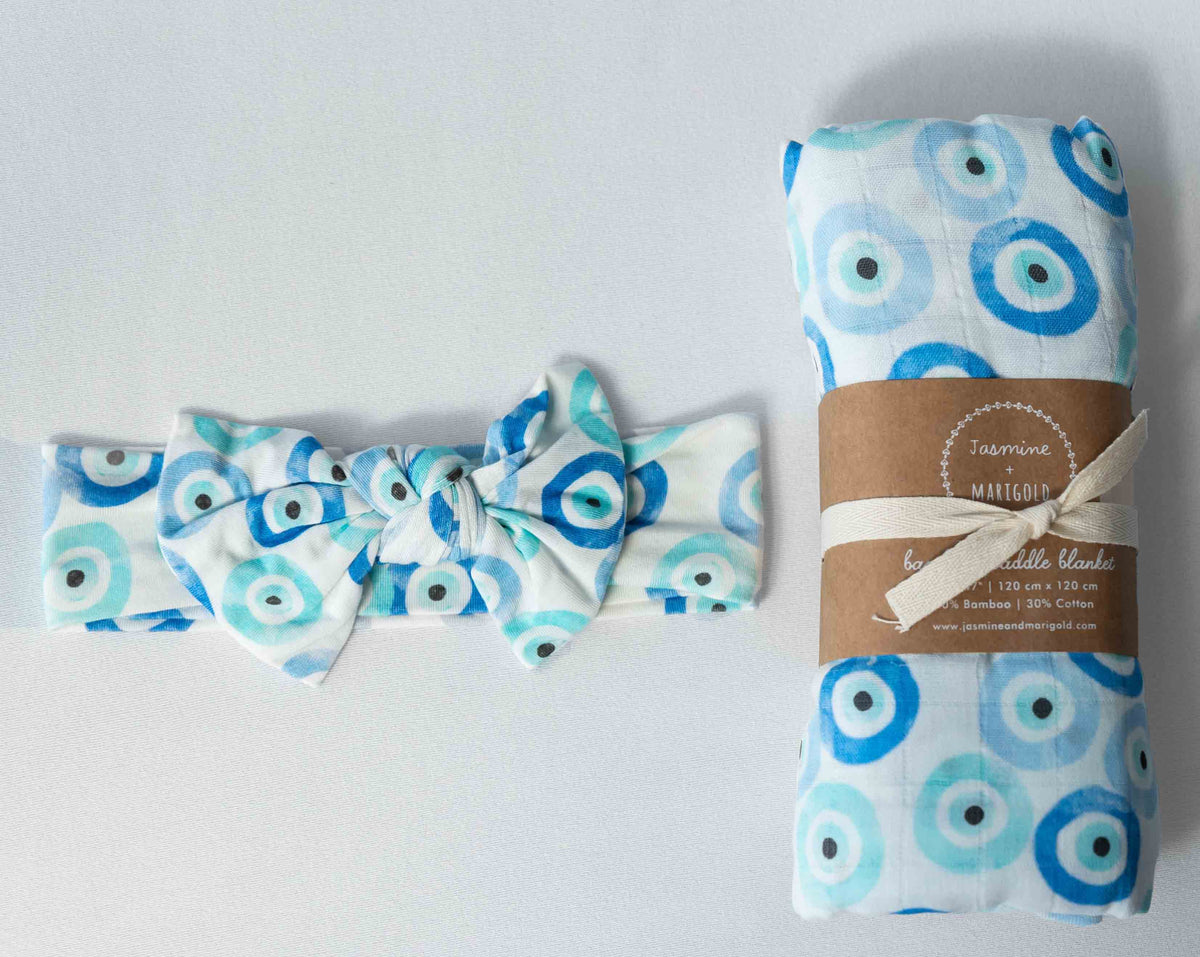 Evil Eye Muslin Swaddle