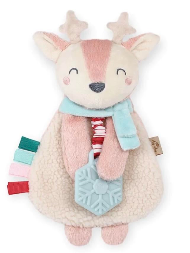Holiday Reindeer Plush and Teether Toy