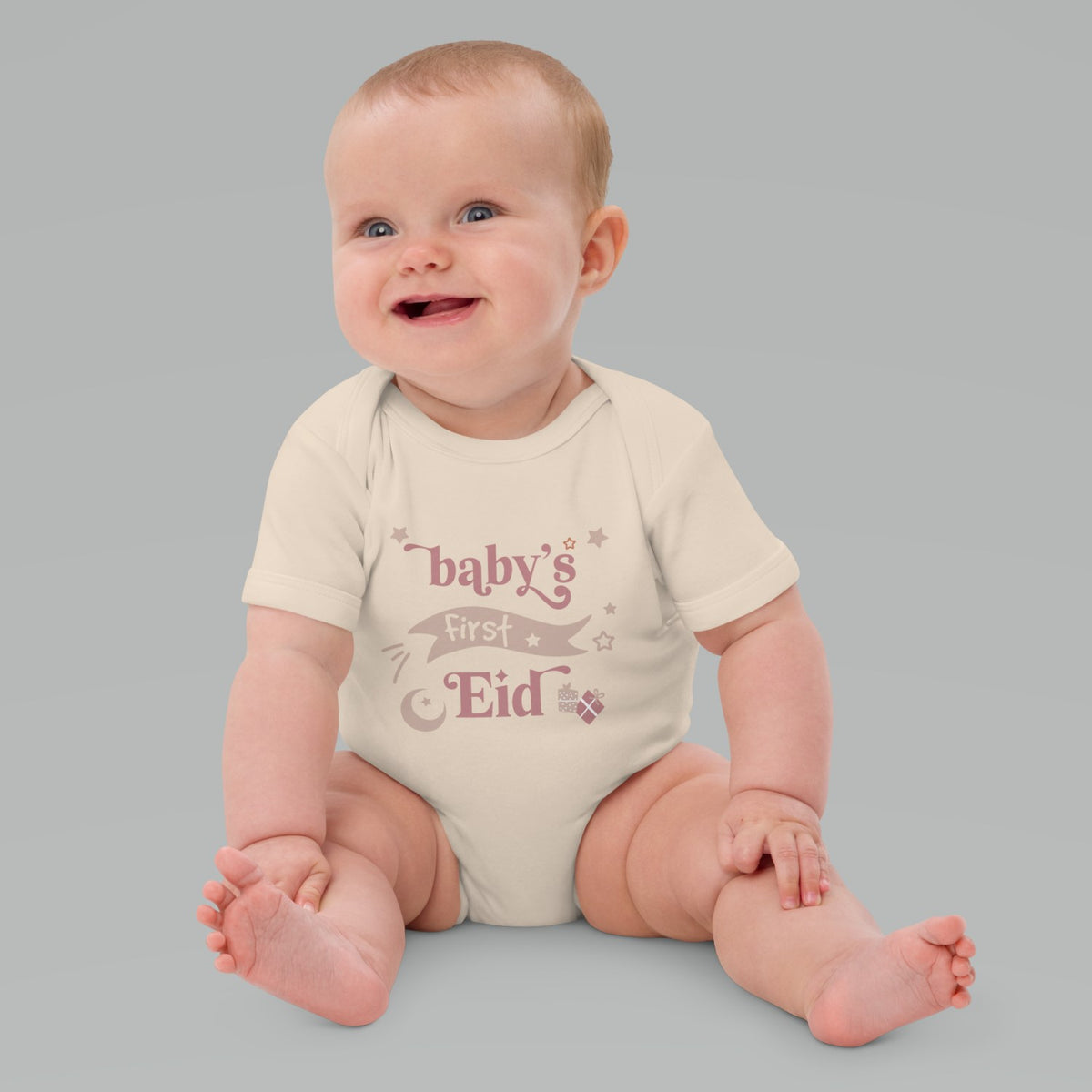 Baby&#39;s First Eid Infant Bodysuit (Pink Colorway)